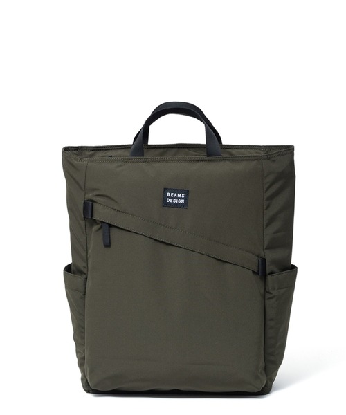 BEAMS DESIGN(ビームス デザイン)の「BEAMSDESIGN(ビームスデザイン)Diagonal 2WAYバックパック(バックパック/リュック・メンズ・ブラック/カーキ/オリーブ/ネイビー・FREE)」の3枚目の写真