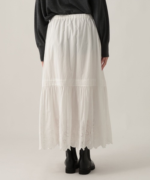 Elura(エルーラ)の「コットンレーススカート/622313(スカート・レディース・ブラック/ホワイト・FREE)」の11枚目の写真