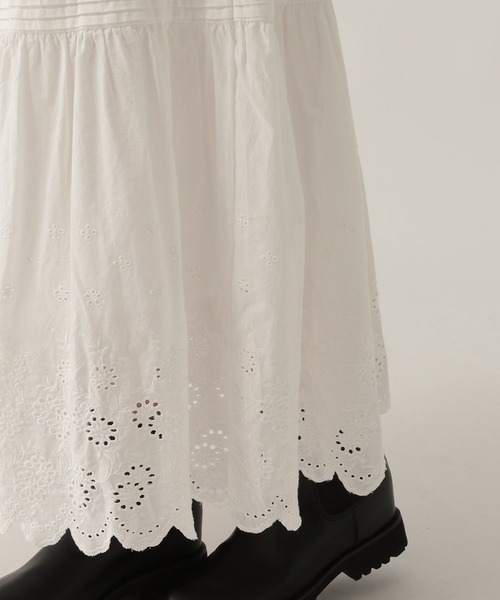 Elura(エルーラ)の「コットンレーススカート/622313(スカート・レディース・ブラック/ホワイト・FREE)」の15枚目の写真