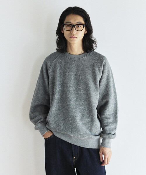 kapital スウェットtop裏毛　ラグランクルー　ムーンライト　チャコール kapital スウェットtop裏毛ラグランクルームーンライトチャコール