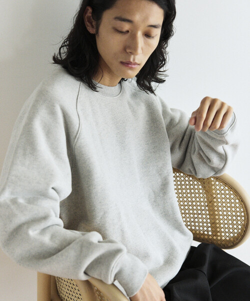 グレンリヴェット セール】COMFORT HEATHER ヴィンテージライク 裏毛ラグラン クルー