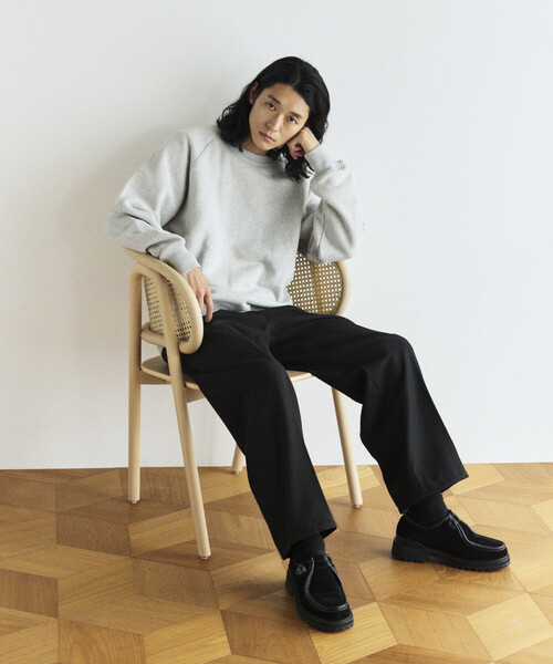 FREAK'S STORE(フリークスストア)の「COMFORT HEATHER ヴィンテージライク 裏毛ラグラン クルーネックスウェット(スウェット・メンズ・オフホワイト/チャコールグレー/ライトグレー/その他1・SMALL/MEDIUM/LARGE)」の8枚目の写真