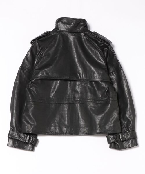 ALLSAINTS（オールセインツ）の「SERNE LEATHER JACKET | SERNE レザー ジャケット（その他アウター・レディース・ブラック・XS/S/M/L）」の8枚目の写真