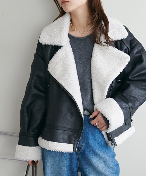 セール】【WEB限定】フェイクレザージャケット（その他アウター