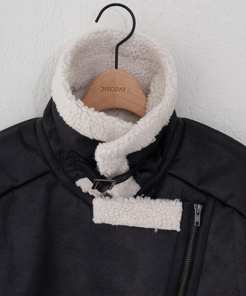 DISCOAT(ディスコート)の「【WEB限定】フェイクレザージャケット(その他アウター・レディース・ブラウン/ブラック・FREE)」の17枚目の写真