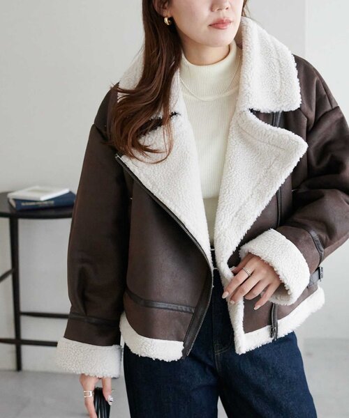 セール】【WEB限定】フェイクレザージャケット（その他アウター