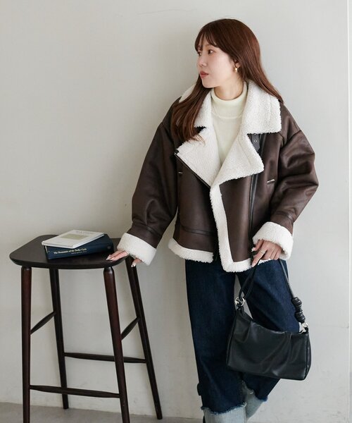 セール】【WEB限定】フェイクレザージャケット（その他アウター