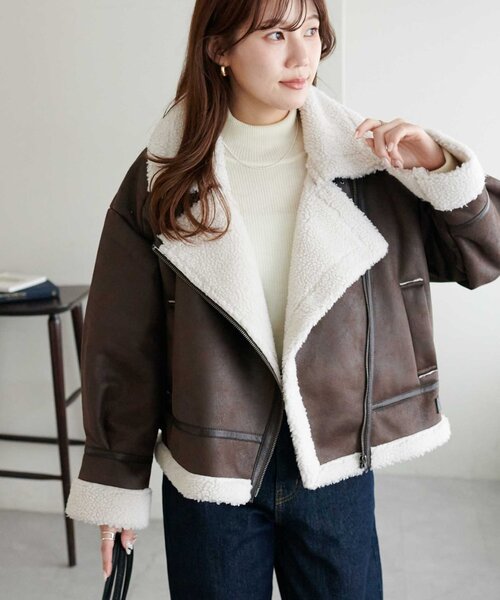 セール】【WEB限定】フェイクレザージャケット（その他アウター