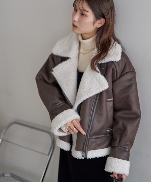 セール】【WEB限定】フェイクレザージャケット（その他アウター