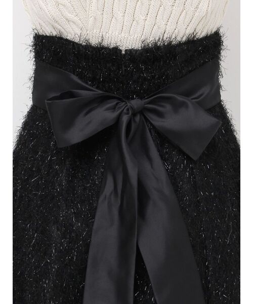 dazzlin(ダズリン)の「フサフサジャカードフレアスカート(スカート・レディース・アイボリー/ブラック/ピンク・SMALL/MEDIUM)」の11枚目の写真