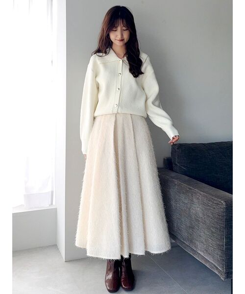 dazzlin(ダズリン)の「フサフサジャカードフレアスカート(スカート・レディース・アイボリー/ブラック/ピンク・SMALL/MEDIUM)」の19枚目の写真