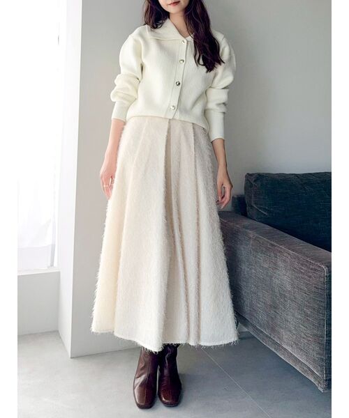 dazzlin(ダズリン)の「フサフサジャカードフレアスカート(スカート・レディース・アイボリー/ブラック/ピンク・SMALL/MEDIUM)」の20枚目の写真