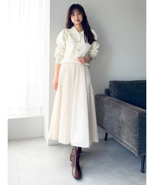 dazzlin(ダズリン)の「フサフサジャカードフレアスカート(スカート・レディース・アイボリー/ブラック/ピンク・SMALL/MEDIUM)」の21枚目の写真