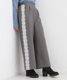 Cutie Blonde | サイドレースワイドパンツ(その他パンツ)