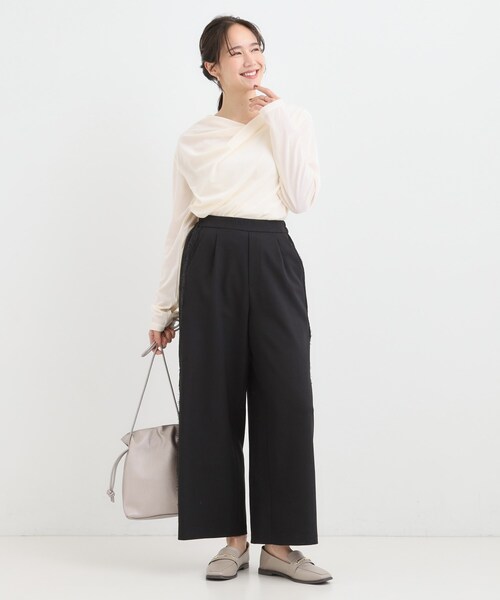 Cutie Blonde（キューティーブロンド）の「サイドレースワイドパンツ（その他パンツ・レディース・ブラック/グレー・04/03/02/01）」の9枚目の写真