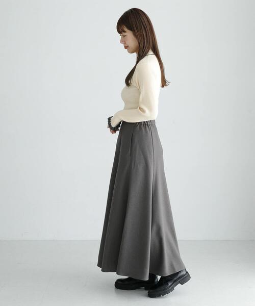 URBAN RESEARCH Sonny Label（アーバンリサーチサニーレーベル）の「『WEB限定』マーメイドフレアスカート（スカート・レディース・ブラック/チャコールグレー/ベージュ系その他・36/38）」の18枚目の写真