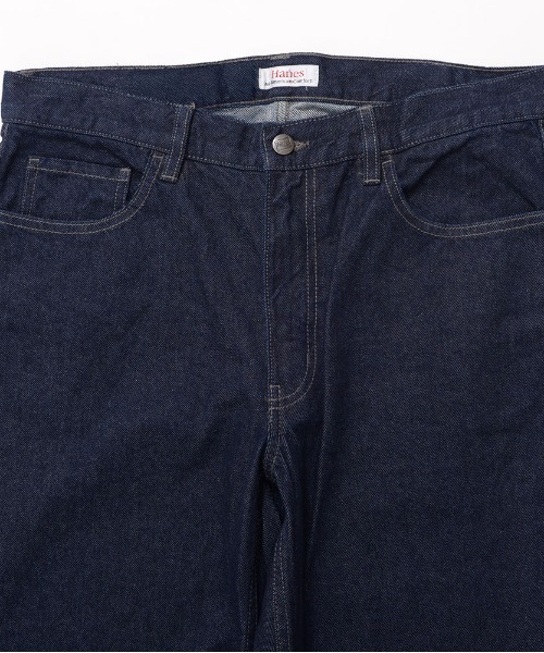 HANES（ヘインズ）の「『Hanes/ヘインズ』ワイドフィットデニムパンツ（デニムパンツ・メンズ・ネイビー/ブルー/サックスブルー/ブラック・M/LL/L/S）」の16枚目の写真