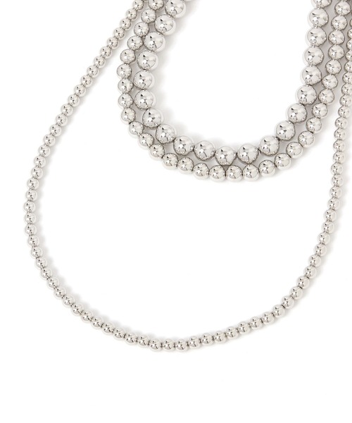 LAKOLE（ラコレ）の「メタルボールネックレス3点セット / 601916（ネックレス・レディース・その他1・FREE）」の3枚目の写真