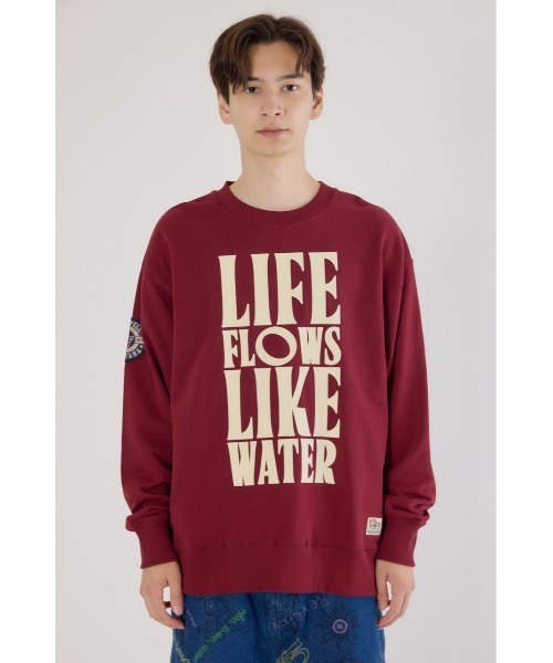 RODEO CROWNS WIDE BOWL(ロデオクラウンズワイドボウル)の「LIKE WATER スウェット(スウェット・メンズ・バーガンディー/ブラック/杢グレー・MEDIUM/LARGE)」の11枚目の写真