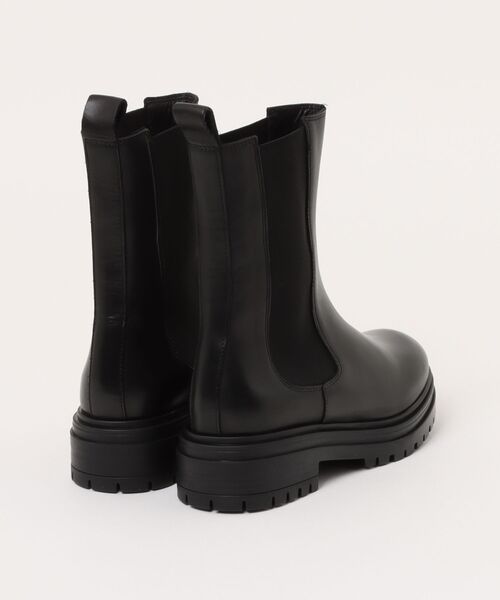 CORSO ROMA，9（コルソローマ）の「【CORSO ROMA 9】厚底サイドゴアショートブーツ(W3005W)（ブーツ・レディース・ブラック・37/36/35）」の2枚目の写真