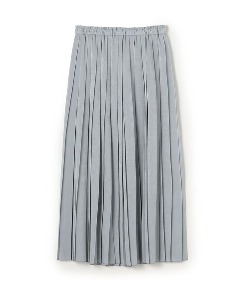 BALLSEY（ボールジィ）の「スエードサテン プリーツスカート（スカート・レディース・ホワイト/グレー/ダークブラウン・36/34）」の2枚目の写真