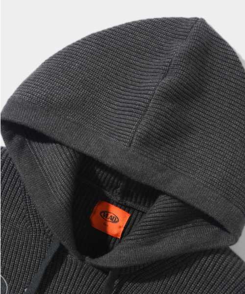 DIMITRI BLACK(ディミトリブラック)の「VLADロゴ刺繍ニットフードTシャツ_チャコール(ニット/セーター・レディース・その他・MEDIUM/LARGE/X-LARGE)」の5枚目の写真