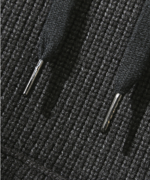 DIMITRI BLACK(ディミトリブラック)の「VLADロゴ刺繍ニットフードTシャツ_チャコール(ニット/セーター・レディース・その他・MEDIUM/LARGE/X-LARGE)」の7枚目の写真
