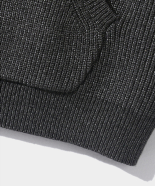 DIMITRI BLACK(ディミトリブラック)の「VLADロゴ刺繍ニットフードTシャツ_チャコール(ニット/セーター・レディース・その他・MEDIUM/LARGE/X-LARGE)」の10枚目の写真