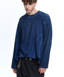 RSSC（アールエスエスシー）の「LOGO PATCHED WASHING LONG SLEEVE - NAVY（Tシャツ/カットソー）」