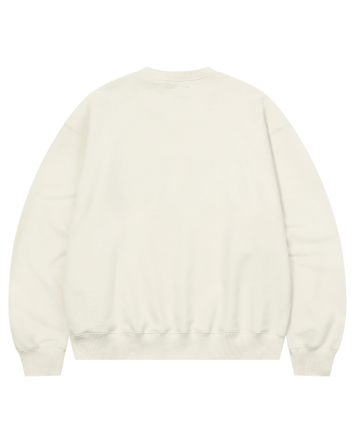 F.ILLUMINATE(フィルミネイト)の「FLM スティッチロゴ スウェットシャツ - クリーム(スウェット・メンズ・その他・SMALL/MEDIUM/LARGE)」の2枚目の写真