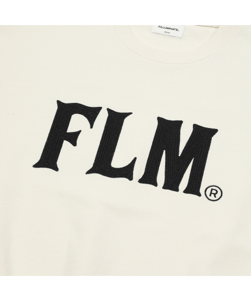 F.ILLUMINATE(フィルミネイト)の「FLM スティッチロゴ スウェットシャツ - クリーム(スウェット・メンズ・その他・SMALL/MEDIUM/LARGE)」の7枚目の写真