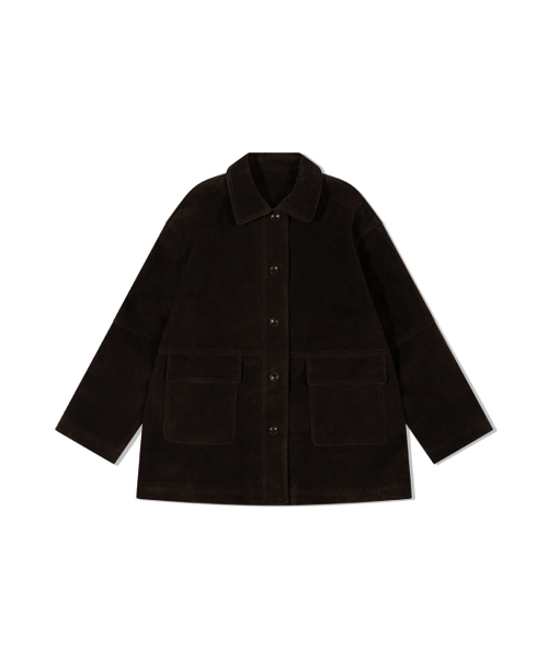 MOAA(モア)の「Vintage Suede Utility Coat (BROWN)(ミリタリージャケット・レディース・その他・SMALL/MEDIUM)」の8枚目の写真