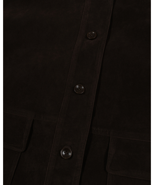 MOAA(モア)の「Vintage Suede Utility Coat (BROWN)(ミリタリージャケット・レディース・その他・SMALL/MEDIUM)」の6枚目の写真