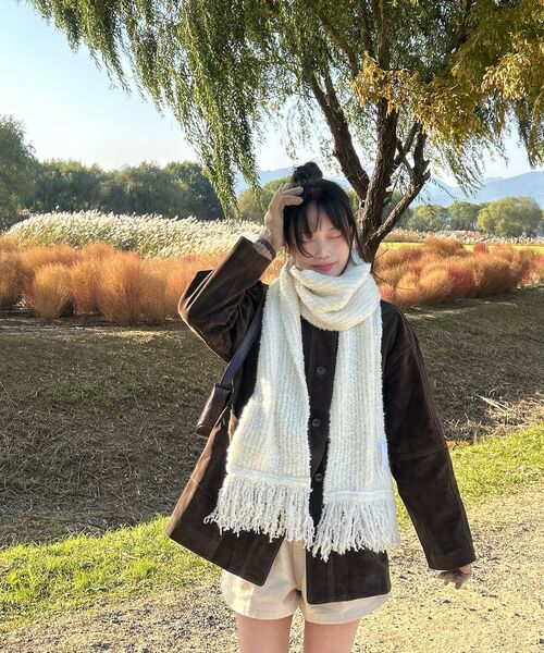 MOAA(モア)の「Vintage Suede Utility Coat (BROWN)(ミリタリージャケット・レディース・その他・SMALL/MEDIUM)」の3枚目の写真