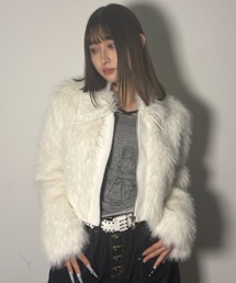 .KOM（ドットコム）の「A'GEM/9 × .kom 『.kom/ドットケーオーエム』エコファージップアップブルゾン（ライダースジャケット）」