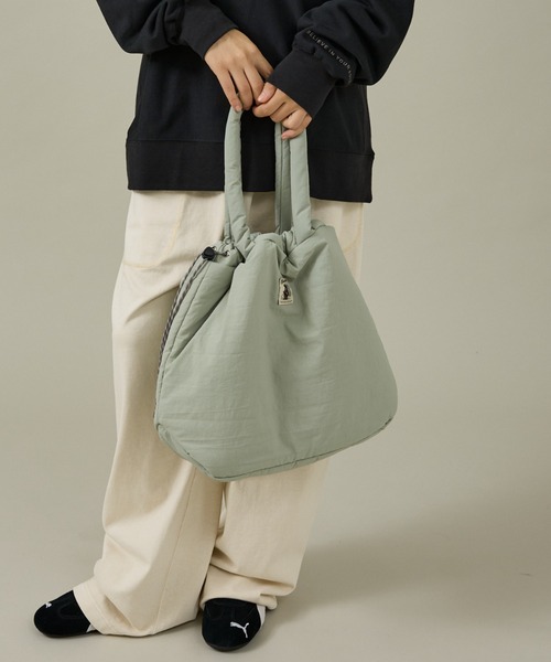 COBMASTER(コブマスター)の「【COBMASTER/コブマスター】COB PADDED-MUFFIN DRAWSTRING TOTE /パデットトートバッグ(トートバッグ・レディース・オレンジ/グレー/ブラック・フリー)」の8枚目の写真