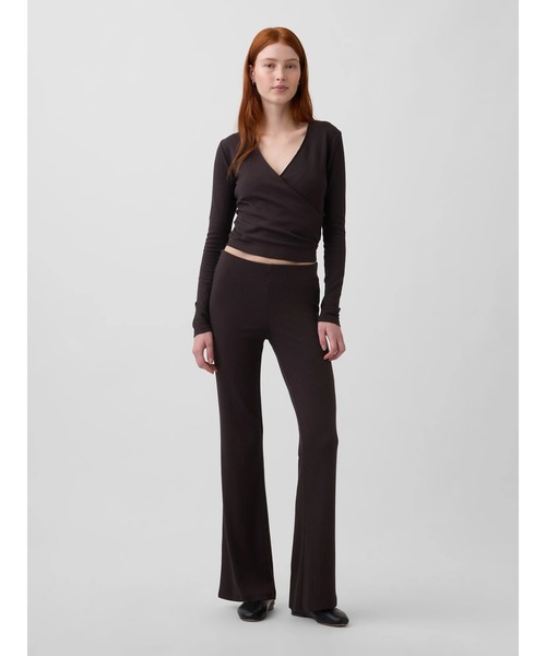 GAP（ギャップ）の「モダン ワイドリブ フレアパンツ（その他パンツ・レディース・ブラック/ブラウン・L/XXS/M/XS/S）」の11枚目の写真