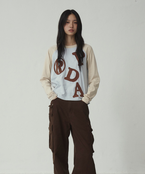 PRENDA(プレンダ)の「PRDA BIG PATCH RAGLAN LONG SLEEVE ANGEL FALLS(Tシャツ/カットソー・レディース・その他・FREE)」の1枚目の写真