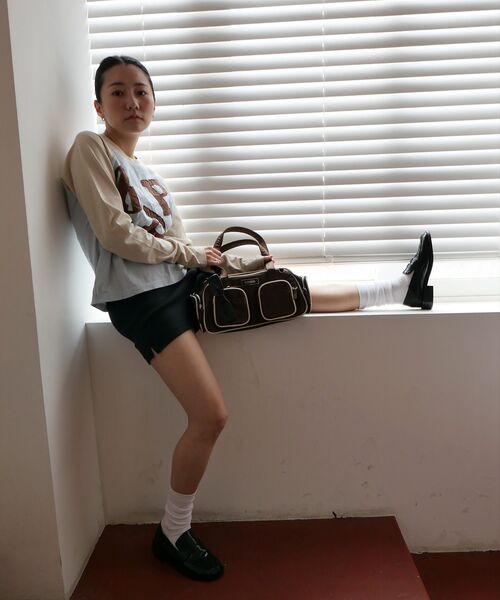 PRENDA(プレンダ)の「PRDA BIG PATCH RAGLAN LONG SLEEVE ANGEL FALLS(Tシャツ/カットソー・レディース・その他・FREE)」の4枚目の写真
