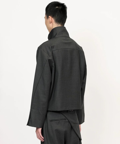 GOAT ESSENCE(ゴートエッセンス)の「STAND COLLAR JACKET(ブルゾン・メンズ・グレー/ブラック/ベージュ・1/2/3)」の9枚目の写真