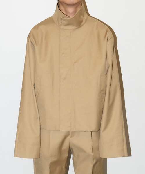 GOAT ESSENCE(ゴートエッセンス)の「STAND COLLAR JACKET(ブルゾン・メンズ・グレー/ブラック/ベージュ・1/2/3)」の20枚目の写真