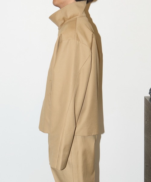 GOAT ESSENCE(ゴートエッセンス)の「STAND COLLAR JACKET(ブルゾン・メンズ・グレー/ブラック/ベージュ・1/2/3)」の19枚目の写真