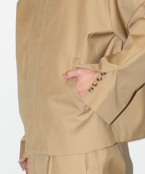 GOAT ESSENCE(ゴートエッセンス)の「STAND COLLAR JACKET(ブルゾン・メンズ・グレー/ブラック/ベージュ・1/2/3)」の14枚目の写真