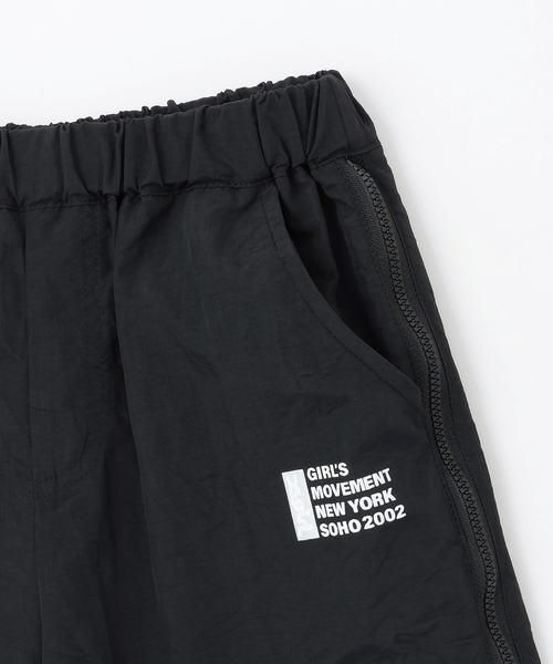 X-girl Stages（エックスガールステージス）の「サイドジップ開き配色パンツ（その他パンツ・キッズ・ブラック/カーキ・140cm/130cm/110cm/120cm）」の6枚目の写真