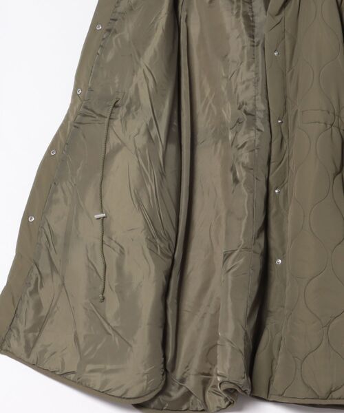 URBAN ISLAND SOCIETY（アーバンアイランドソサエティ）の「【URBAN ISLAND SOCIETY/アーバンアイランドソサエティ】UIS QUILT JACKET/キルティングコート フード付き ロング丈 カジュアル アウター（その他アウター・レディース・ブラック/カーキ/アイボリー・FREE）」の7枚目の写真