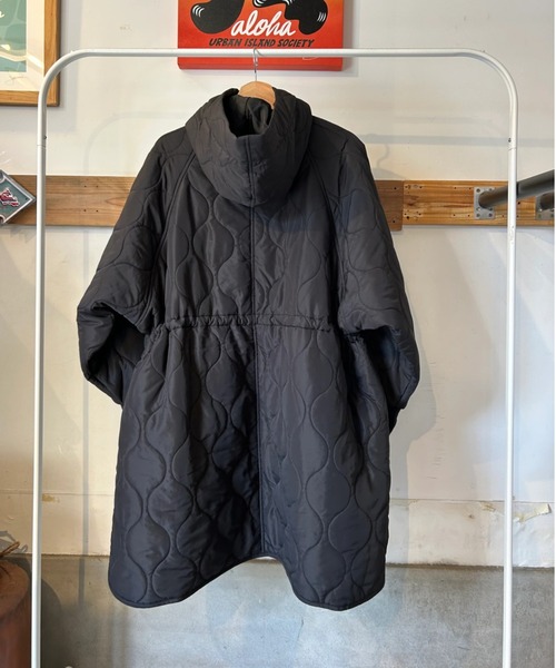 URBAN ISLAND SOCIETY（アーバンアイランドソサエティ）の「【URBAN ISLAND SOCIETY/アーバンアイランドソサエティ】UIS QUILT JACKET/キルティングコート フード付き ロング丈 カジュアル アウター（その他アウター・レディース・ブラック/カーキ/アイボリー・FREE）」の9枚目の写真