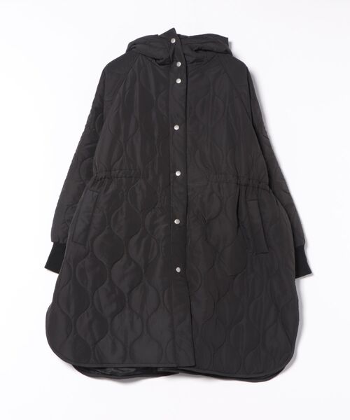 URBAN ISLAND SOCIETY（アーバンアイランドソサエティ）の「【URBAN ISLAND SOCIETY/アーバンアイランドソサエティ】UIS QUILT JACKET/キルティングコート フード付き ロング丈 カジュアル アウター（その他アウター・レディース・ブラック/カーキ/アイボリー・FREE）」の8枚目の写真