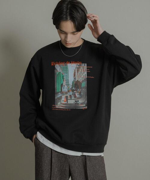セール】City graphic crew-neck Sweat（スウェット）｜SENSE OF PLACE
