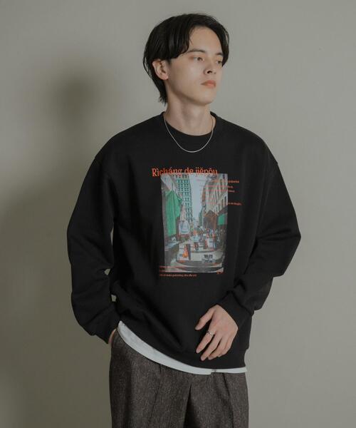 セール】City graphic crew-neck Sweat（スウェット）｜SENSE OF PLACE