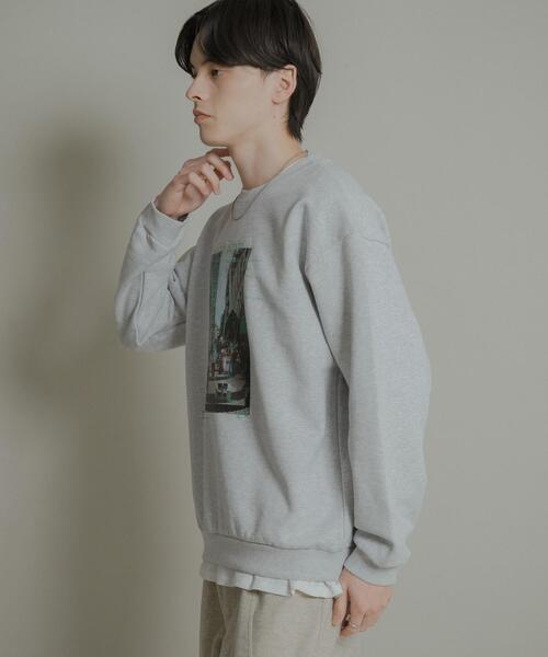 SENSE OF PLACE by URBAN RESEARCH（センスオブプレイスバイアーバンリサーチ）の「City graphic crew-neck Sweat（スウェット・メンズ・ブラック/ブルー/グレー・LARGE/MEDIUM）」の13枚目の写真
